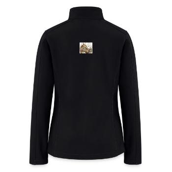 Cottage_Garden_Serenity - Women’s Soft Shell Jacket - black - Back