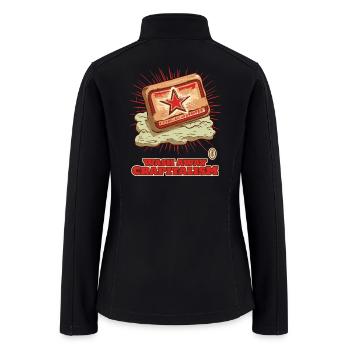 Wash Away Crapitalism with Communist Soap - Women’s Soft Shell Jacket - black - Back
