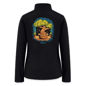 Bonsai Tree - Women’s Soft Shell Jacket - black - Back