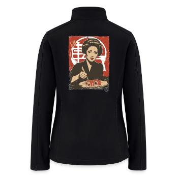 Sushi Meal – A Feast of Flavors - Women’s Soft Shell Jacket - black - Back