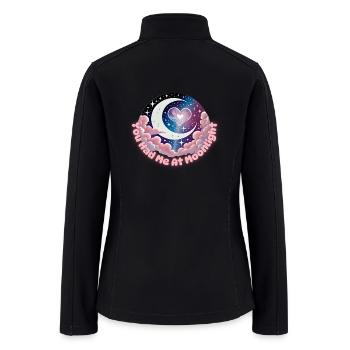 You Had Me At Moonlight - Cute Valentine - Women’s Soft Shell Jacket - black - Back