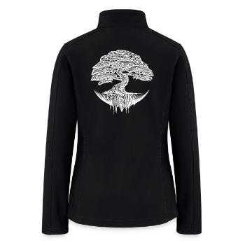 Elegant Bonsai Tree - Women’s Soft Shell Jacket - black - Back