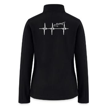 Heartbeat For Sharks - Women’s Soft Shell Jacket - black - Back
