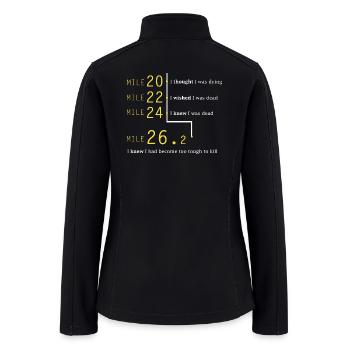 Marathon Runner - Marathon Runner - Women’s Soft Shell Jacket - black - Back