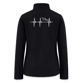Heartbeat For Sharks - Women’s Soft Shell Jacket - black - Back