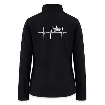 Heartbeat For Sharks - Women’s Soft Shell Jacket - black - Back