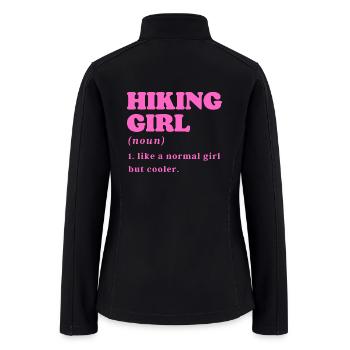 hiking girl definition - Women’s Soft Shell Jacket - black - Back