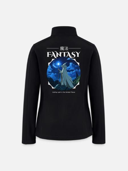 Magic Fantasy Wizard - Women’s Soft Shell Jacket - black