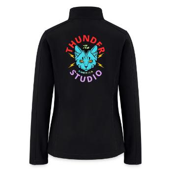 Thunder Cat Studio - Women’s Soft Shell Jacket - black - Back