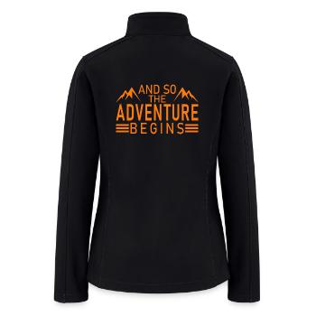 And so the adventure begins - Women’s Soft Shell Jacket - black - Back