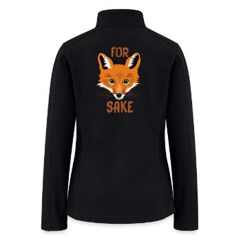 For Fox Sake - Women’s Soft Shell Jacket - black - Back