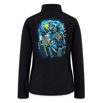 Giant Mecha Robot Anime - Women’s Soft Shell Jacket - black - Back