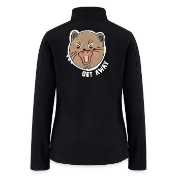 Get Away Angry Otter - Women’s Soft Shell Jacket - black - Back
