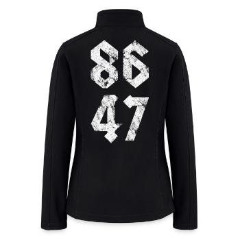 8647 Rock Style Retro Vintage - Women’s Soft Shell Jacket - black - Back