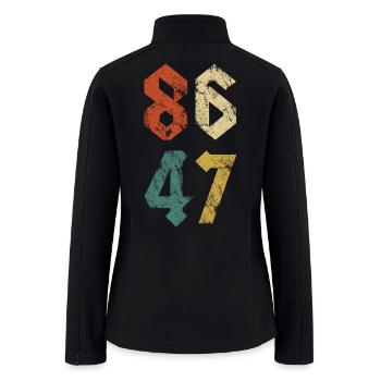 8647 Rock Style Retro Vintage - Women’s Soft Shell Jacket - black - Back