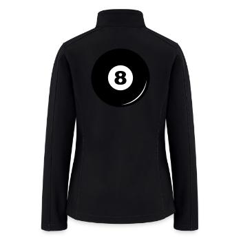 Billiard ball 8 - Women’s Soft Shell Jacket - black - Back