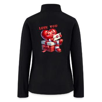 Love you - Women’s Soft Shell Jacket - black - Back