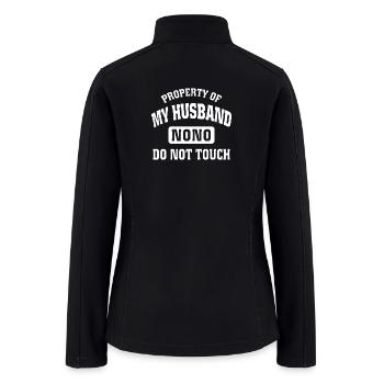 Husband - I'm property of my husband - Women’s Soft Shell Jacket - black - Back