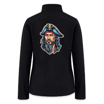 Pirate Neo Traditional - Women’s Soft Shell Jacket - black - Back