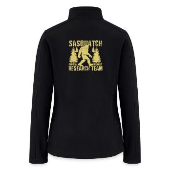 Sasquatch Official Bigfoot Research Team - Women’s Soft Shell Jacket - black - Back