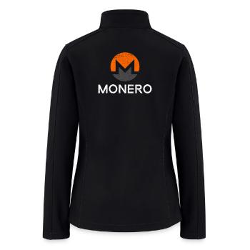MONERO (XMR) Crypto Logo - Women’s Soft Shell Jacket - black - Back