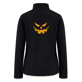 Pumpkin Face - Women’s Soft Shell Jacket - black - Back