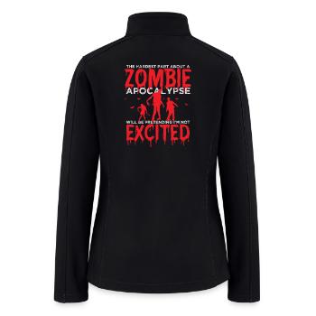 Zombie Apocalypse Horror Undead Halloween Monster - Women’s Soft Shell Jacket - black - Back