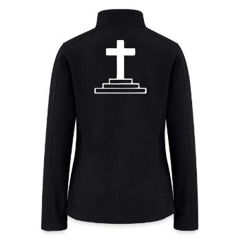 Giant Cross - Women’s Soft Shell Jacket - black - Back
