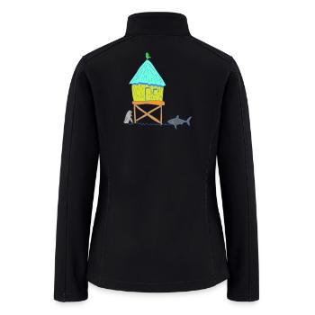 house over the sea - Women’s Soft Shell Jacket - black - Back