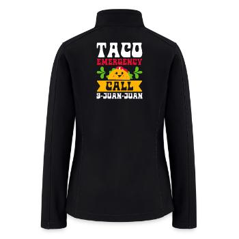 Taco Emergency Call 9 Juan Juan Cinco De Mayo - Women’s Soft Shell Jacket - black - Back