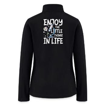 Enjoy the little things in life biology BIOLOGY 14 - Women’s Soft Shell Jacket - black - Back