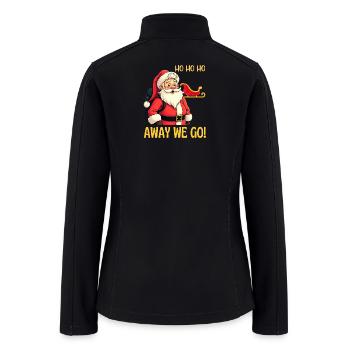 Santa Adventure Away We Go - Women’s Soft Shell Jacket - black - Back