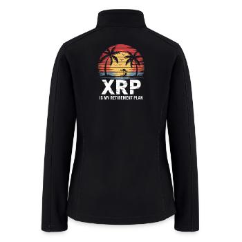 Xrp My Retirement Plan Bitcoin Crypto XRP - Women’s Soft Shell Jacket - black - Back