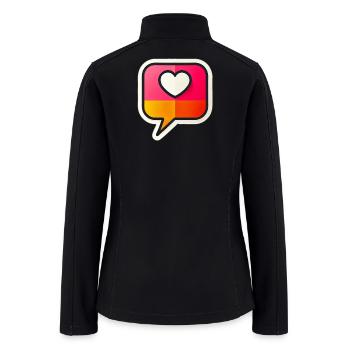 Red bubble - Women’s Soft Shell Jacket - black - Back