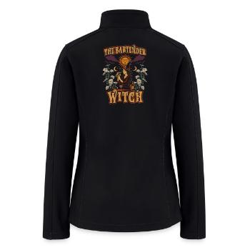 Bartender Mixologist The Bartender Witch - Women’s Soft Shell Jacket - black - Back