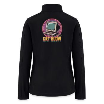 CRT Computer Pop Culture Retro Video Game - Women’s Soft Shell Jacket - black - Back
