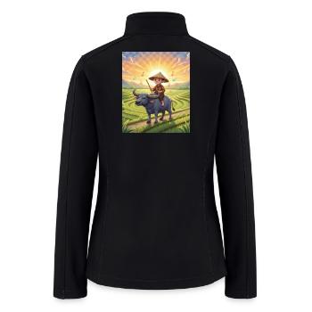 Buffalo Harvest Serenade - Women’s Soft Shell Jacket - black - Back