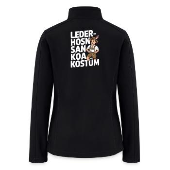  Lederhosn San Koa Kostüm Bavarian Oktoberfest - Women’s Soft Shell Jacket - black - Back
