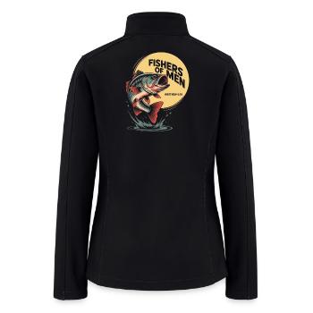 Fisher of Men Emblem - Women’s Soft Shell Jacket - black - Back