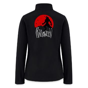 Howling wolf - Women’s Soft Shell Jacket - black - Back