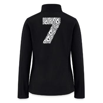 67 Six Seven Cool Matching 6 and 7 - Women’s Soft Shell Jacket - black - Back