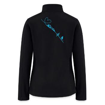 Heartline Skiing - Women’s Soft Shell Jacket - black - Back
