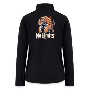 No Limits tiger - Women’s Soft Shell Jacket - black - Back