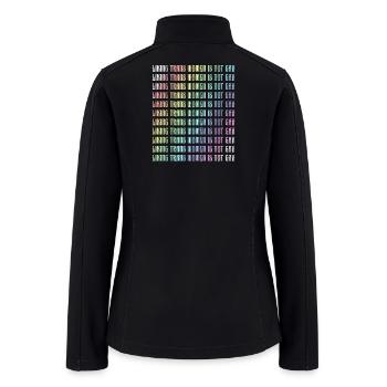 Liking trans women is not gay - Women’s Soft Shell Jacket - black - Back