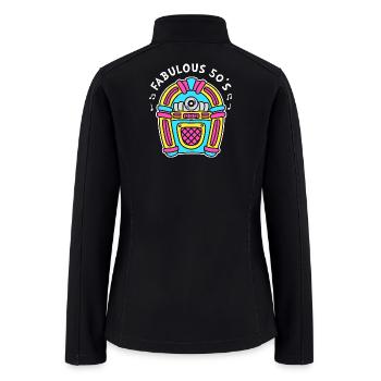 Jukebox 50s Sock Hop Dancer - Women’s Soft Shell Jacket - black - Back