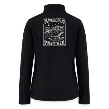 Sea Life Aesthetic Whale - Voice of the Sea - Women’s Soft Shell Jacket - black - Back