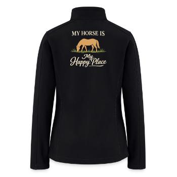 Horse People Equestrian Identity Barn - Women’s Soft Shell Jacket - black - Back