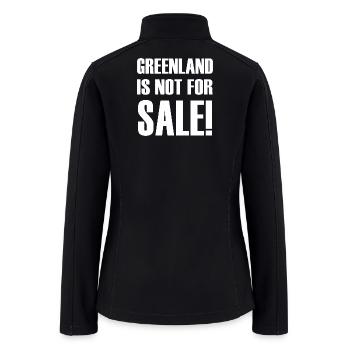 Greenland is not for sale - Women’s Soft Shell Jacket - black - Back