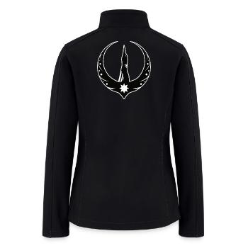 Rebellion Loon Logo - Women’s Soft Shell Jacket - black - Back