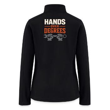Blue Collar Welder Skilled Trades Pride Working - Women’s Soft Shell Jacket - black - Back